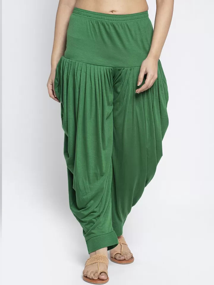 Plain Patiala Forest With Dupatta-Color no-1158